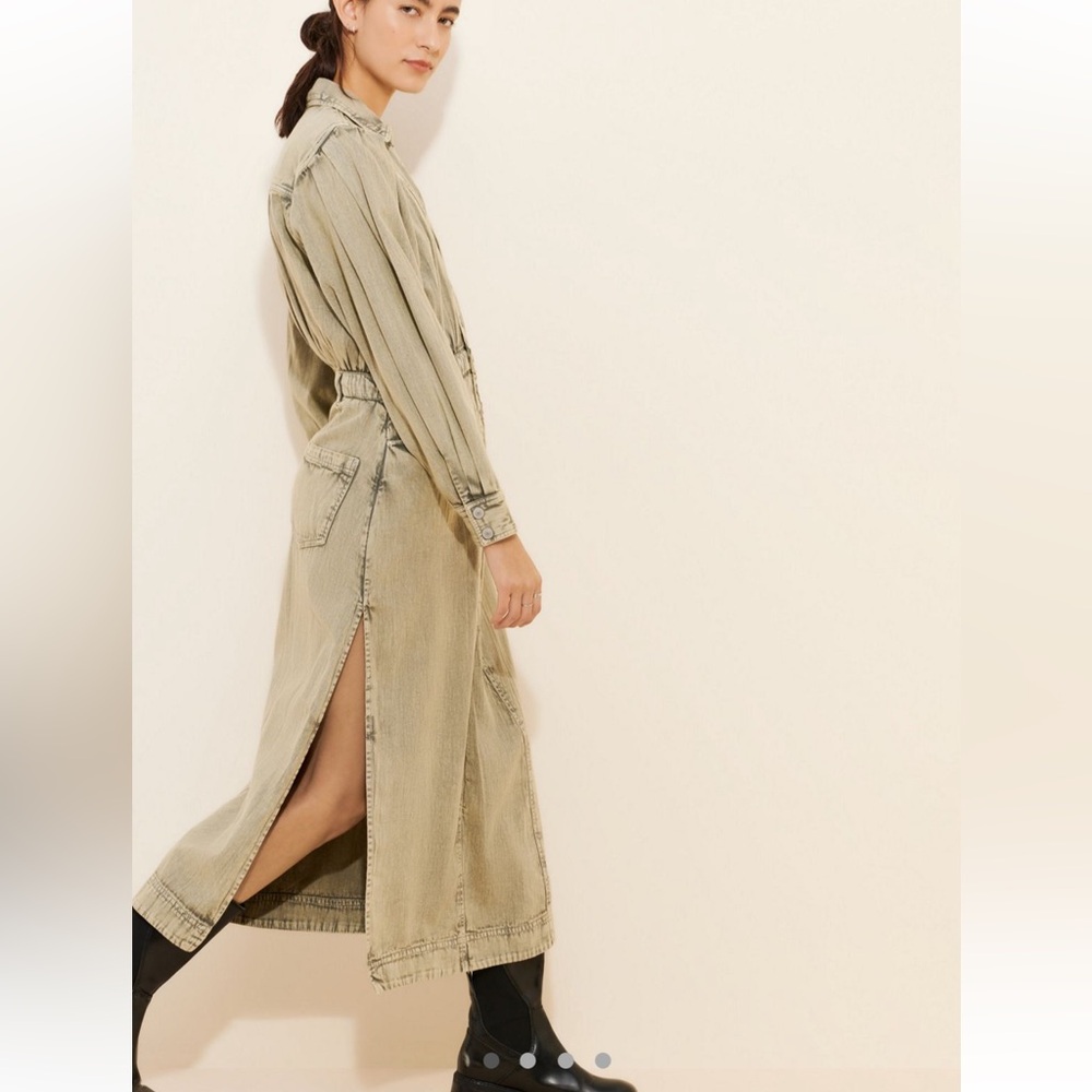 Mad Love Denim Midi Dress- Free People